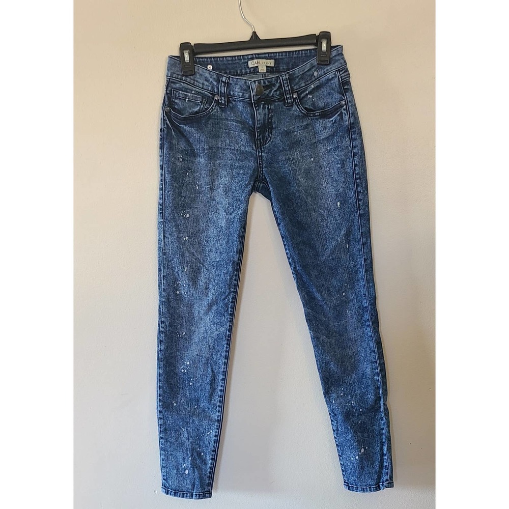 CAbi 920 Constellation Wash Skinny Jeans Size 2